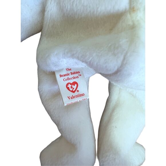 Ty Original Beanie Baby Babies Set of 4 Rare PVC Patti Bubbles Valentino Jake - Picture 7 of 14